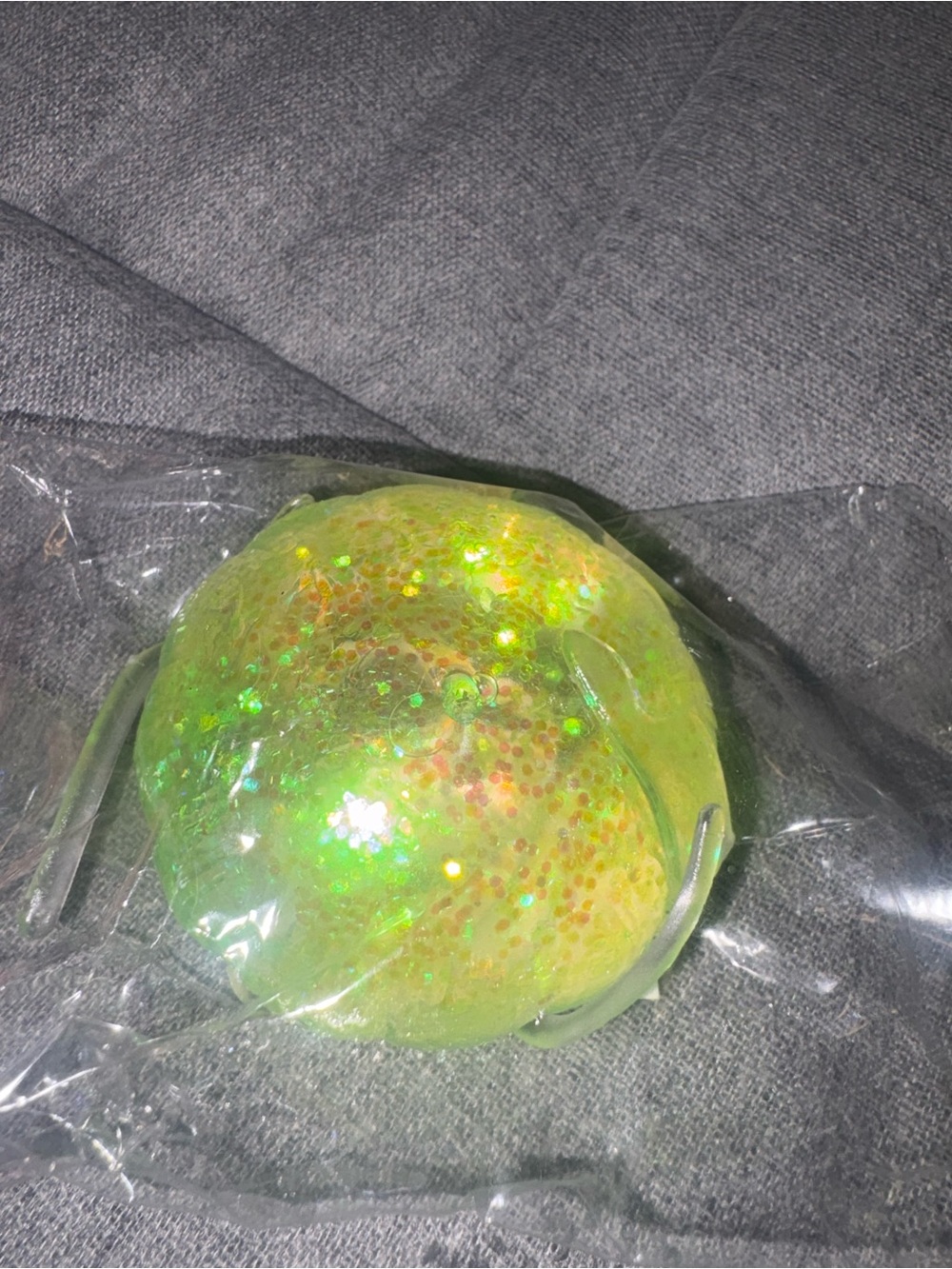 NEW!! Glitter Green/Yellow Jellyfish Squishy Stress Reliever
